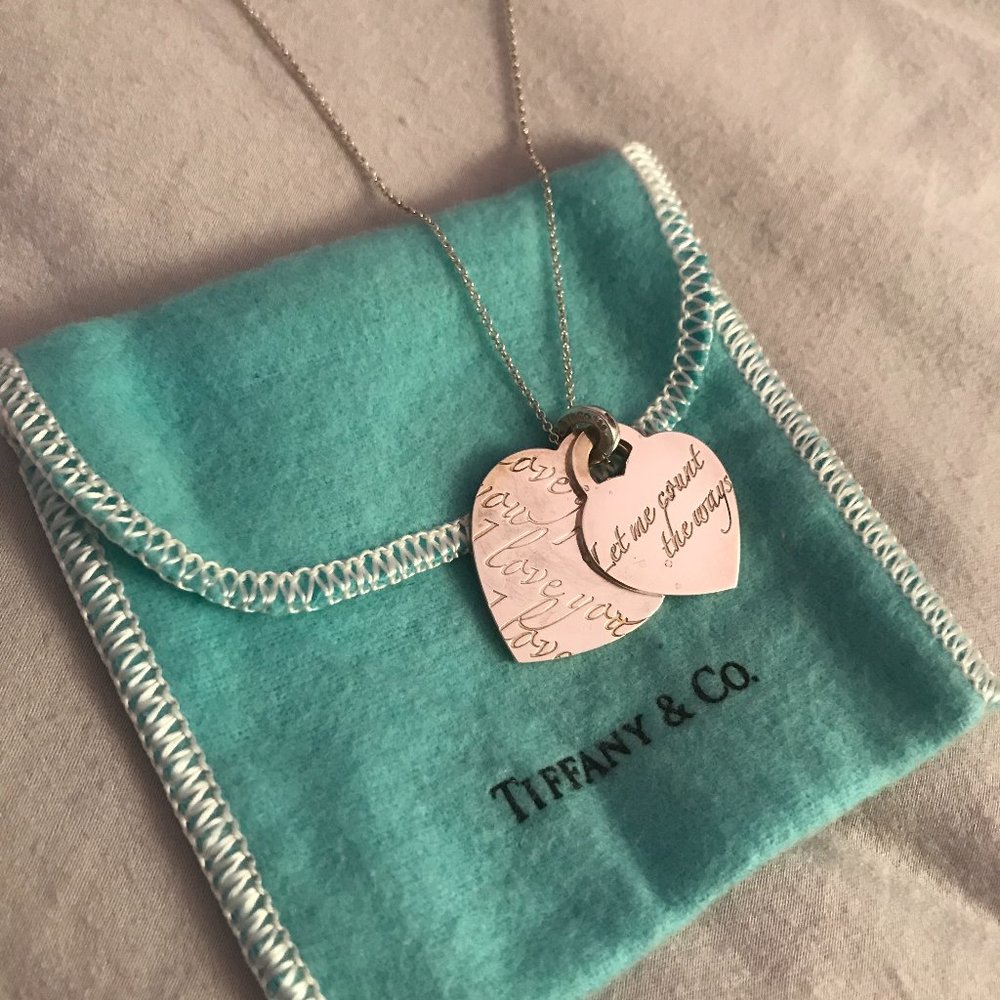 Tiffany & Co. heart charms/pendants ❤️ 16" chain